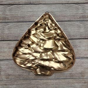 Vintage Copper Aluminum Christmas Tree Jello Salad Mold‎ Pan